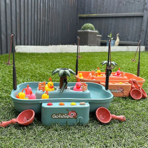 Rotating Duck Fishing Game – Motor Skills Toy with 2 Rods — OutDoor by ELKLU