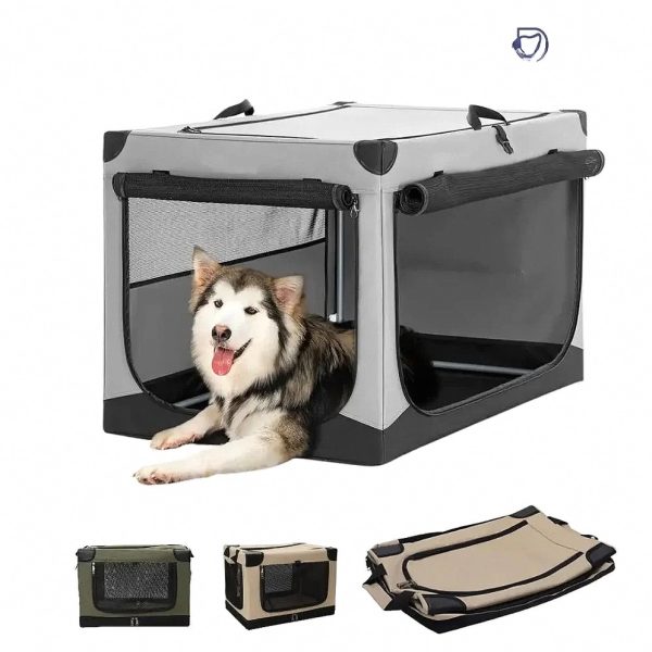 Safe and Comfortable Dog Car Transport Crate — Pets & Companions by ELKLU