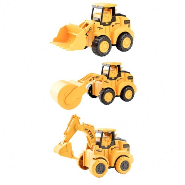 Safe Battery-Free Construction Vehicle Set for Toddlers (3 or 6 pcs) — Cars & Vehicles by ELKLU