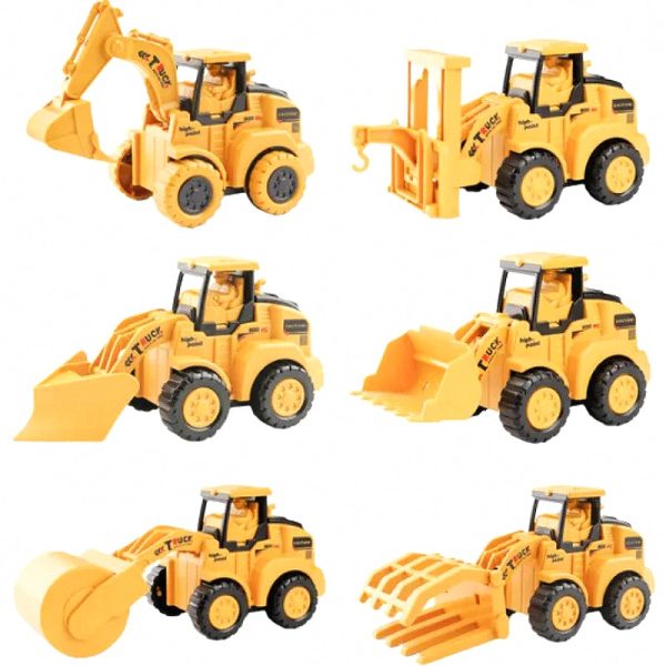 Safe Battery-Free Construction Vehicle Set for Toddlers (3 or 6 pcs) — Cars & Vehicles by ELKLU