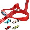 Spiral Race Track with Free-Rolling Cars — Drop-and-Go Play — Cars & Vehicles by ELKLU