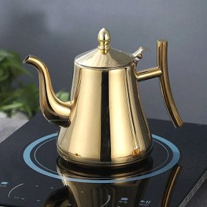 Stainless Steel Electric Kettle with Built-in Filter — Cooking & Home by ELKLU