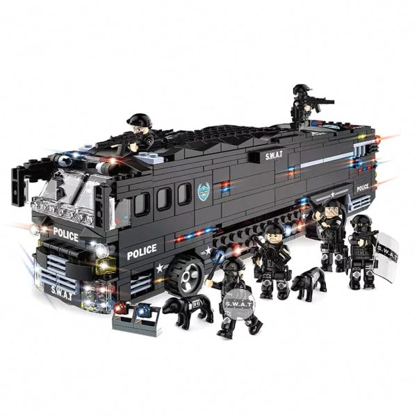 4393fbde9349 SWAT Team Building Set — 1014 Pieces with Vehicles & Figures — Cars & Vehicles by ELKLU