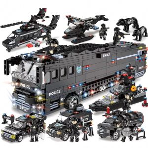 SWAT Team Building Set — 1014 Pieces with Vehicles & Figures — Cars & Vehicles by ELKLU