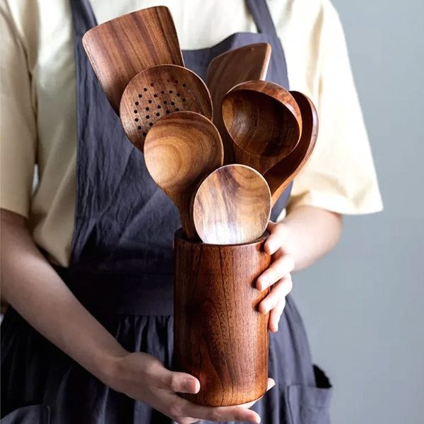 Teak Wood Kitchen Utensils — Cooking & Home by ELKLU